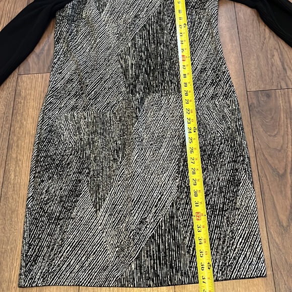 Chicos black and white amber dress long sleeve size 1X - Picture 9 of 11